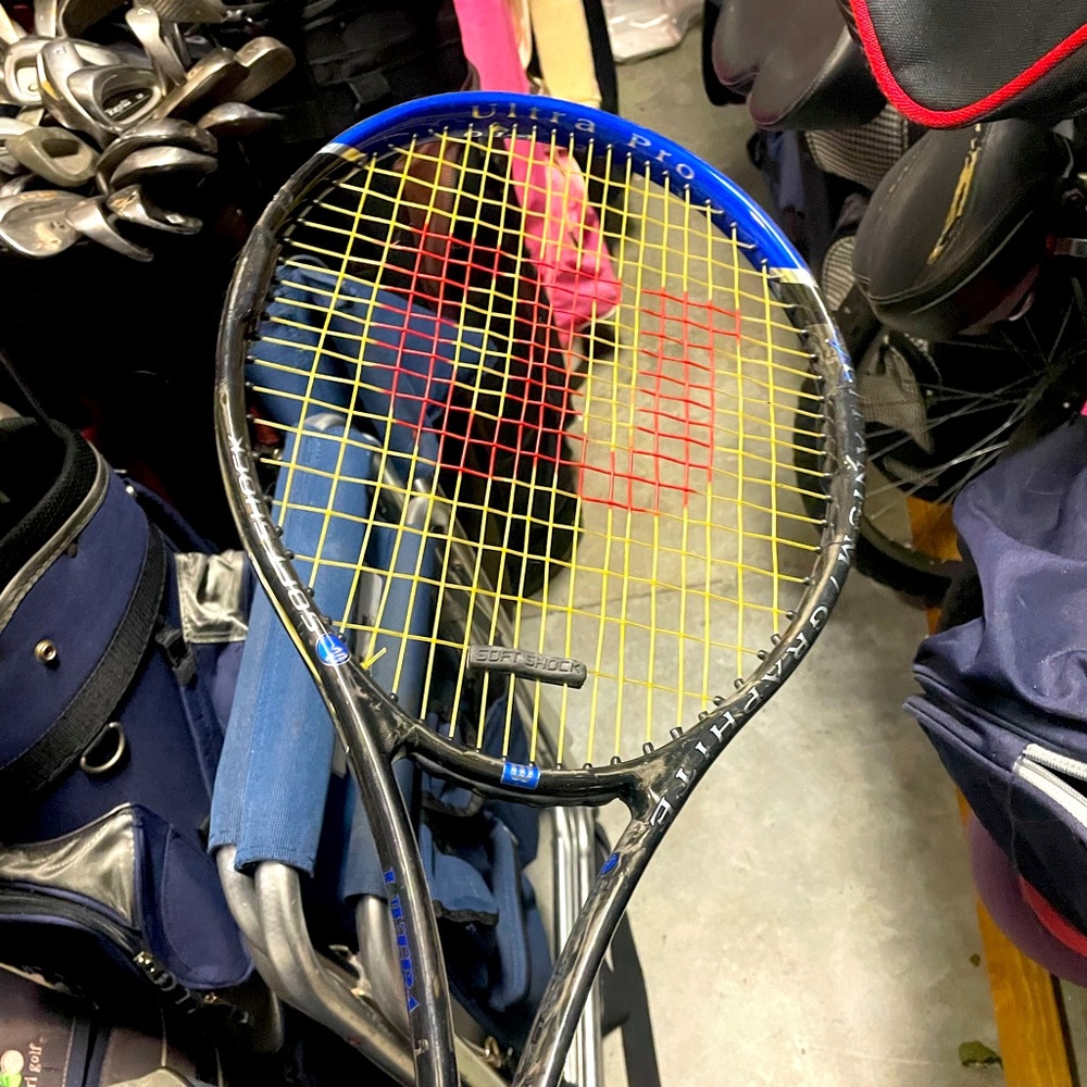 Raquette Tennis Wilson Ultra Pro Soft Shock - Manche 1/4 (4 1/8) - Occasion